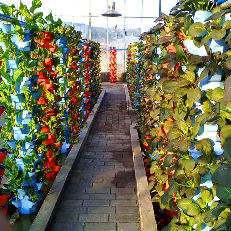 塑料立柱蔬菜种植 无土栽培设备厂家 基质土蔬菜种植无土栽培工程建设