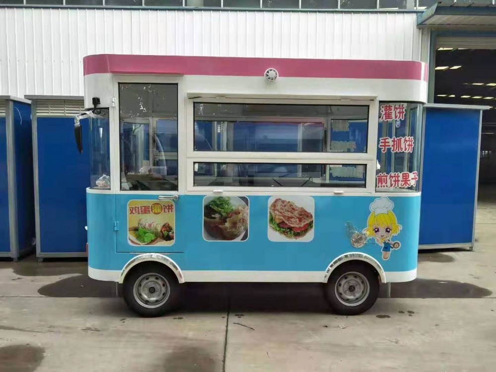 顺发店车 早餐车 美食车 多功能早餐车 四轮电动餐车 旅游景区专用餐车