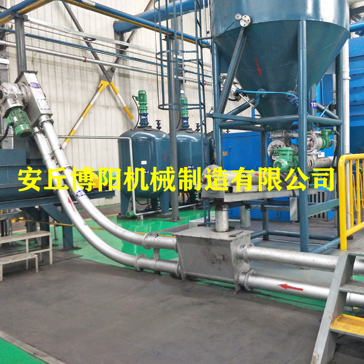 供应氧化锌管链输送机_无尘管链机_锌粉管链输送设备解决方案