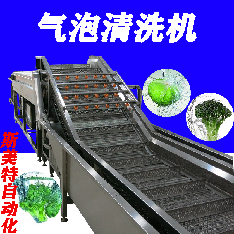 厂家直销蔬菜气泡清洗机 水果气泡清洗机 高压喷淋清洗加工设备