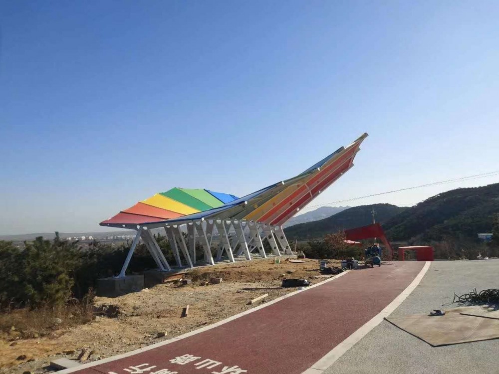 厂家加工定制广场膜结构景观棚 景区膜结构景观建筑 膜结构景观棚