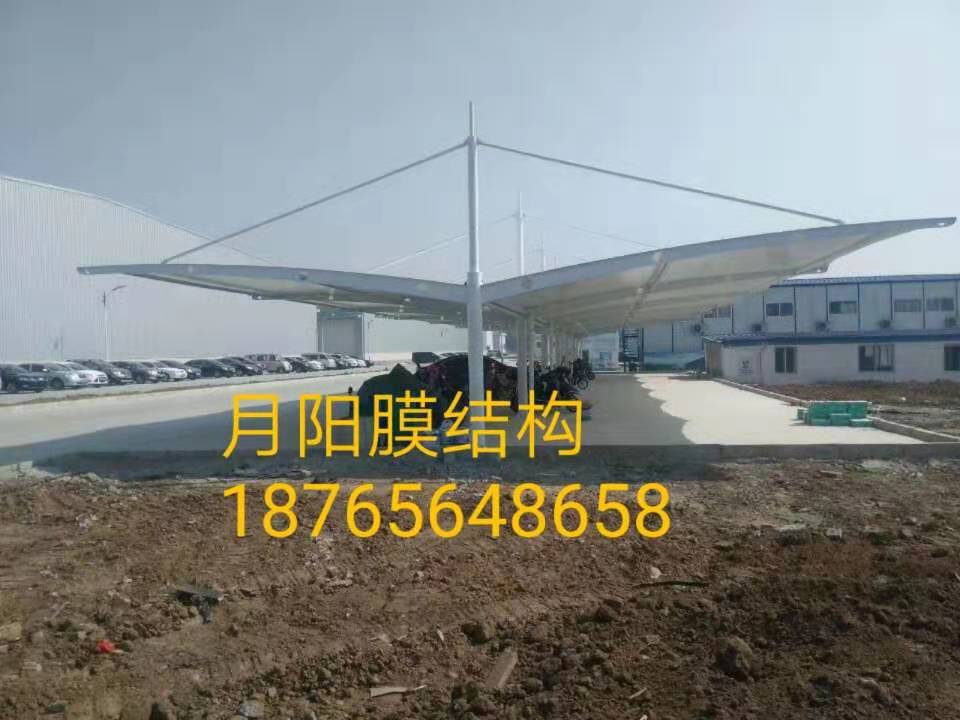 定制双挑汽车棚停车棚_膜结构车棚_膜结构汽车蓬_自行车棚