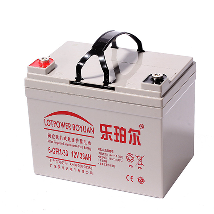 乐珀尔LOTPOWER蓄电池LP33-12 12V33AH UPS阀控密封式铅酸免维护蓄电池价格