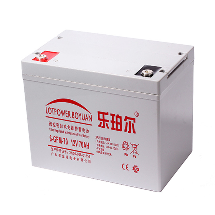 乐珀尔LOTPOWER蓄电池6-GFM-70 乐珀尔12V70AH免维护蓄电池 UPS 太阳能 直流屏 eps专用蓄电池