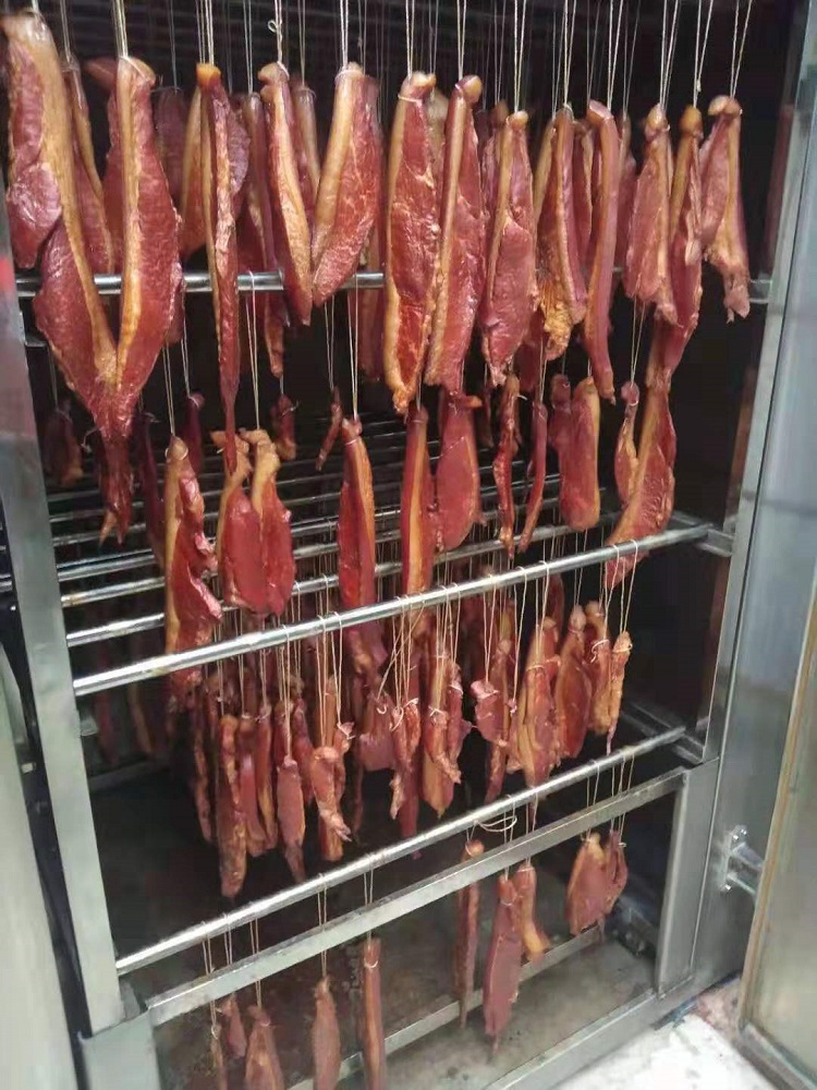 浙江腊肉熏烤炉价格  熟食烘烤烟熏炉  加工定制红肠蒸煮一体炉