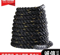 厂家批发加工生产健身绳甩绳 黑色涤纶 粗细50MM的健身绳 质量保证