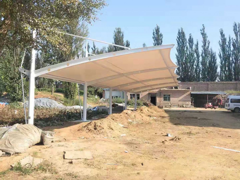 膜结构停车棚_小区车棚_汽车棚_膜结构停车棚_