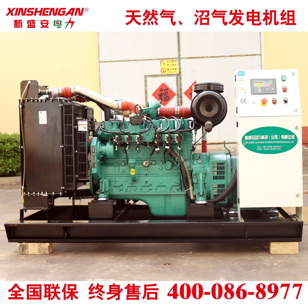 新盛安80kW燃气发电机组 天然气发电机组 沼气发电机组 发电机组 发电机_1