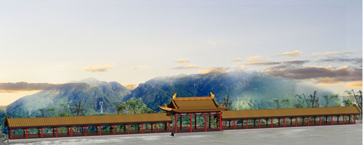 济南古建长廊 古建长廊承建 期待您的合作