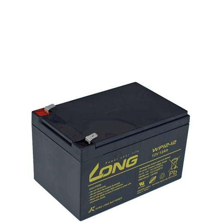LONG蓄电池WP12-12  广隆紧急照明设备12V12AH UPS免维护蓄电池