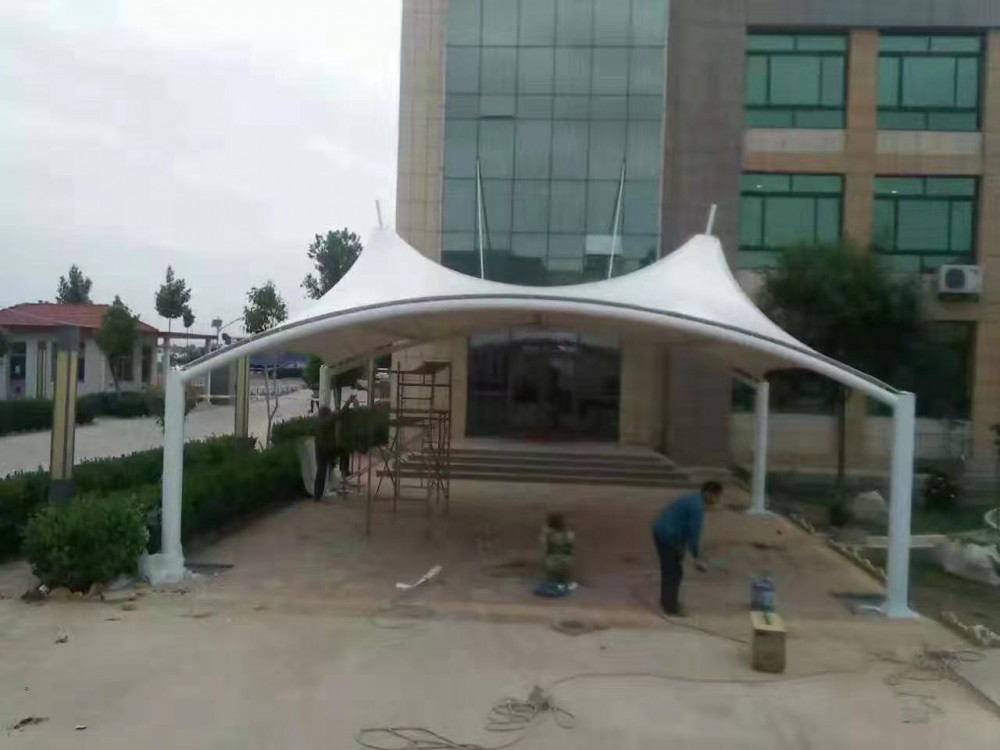 厂家直销膜结构景观棚_张拉景观蓬_膜结构建筑工程--景观膜结构