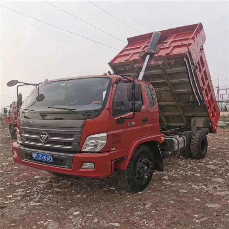 二手福田时代金刚自卸翻斗车 二手单桥蓝牌自卸车 一百万保险