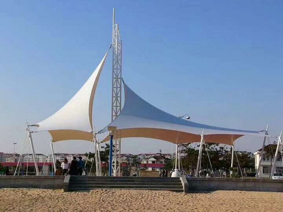 厂家定制张拉景观蓬_膜结构建筑工程--景观膜结构