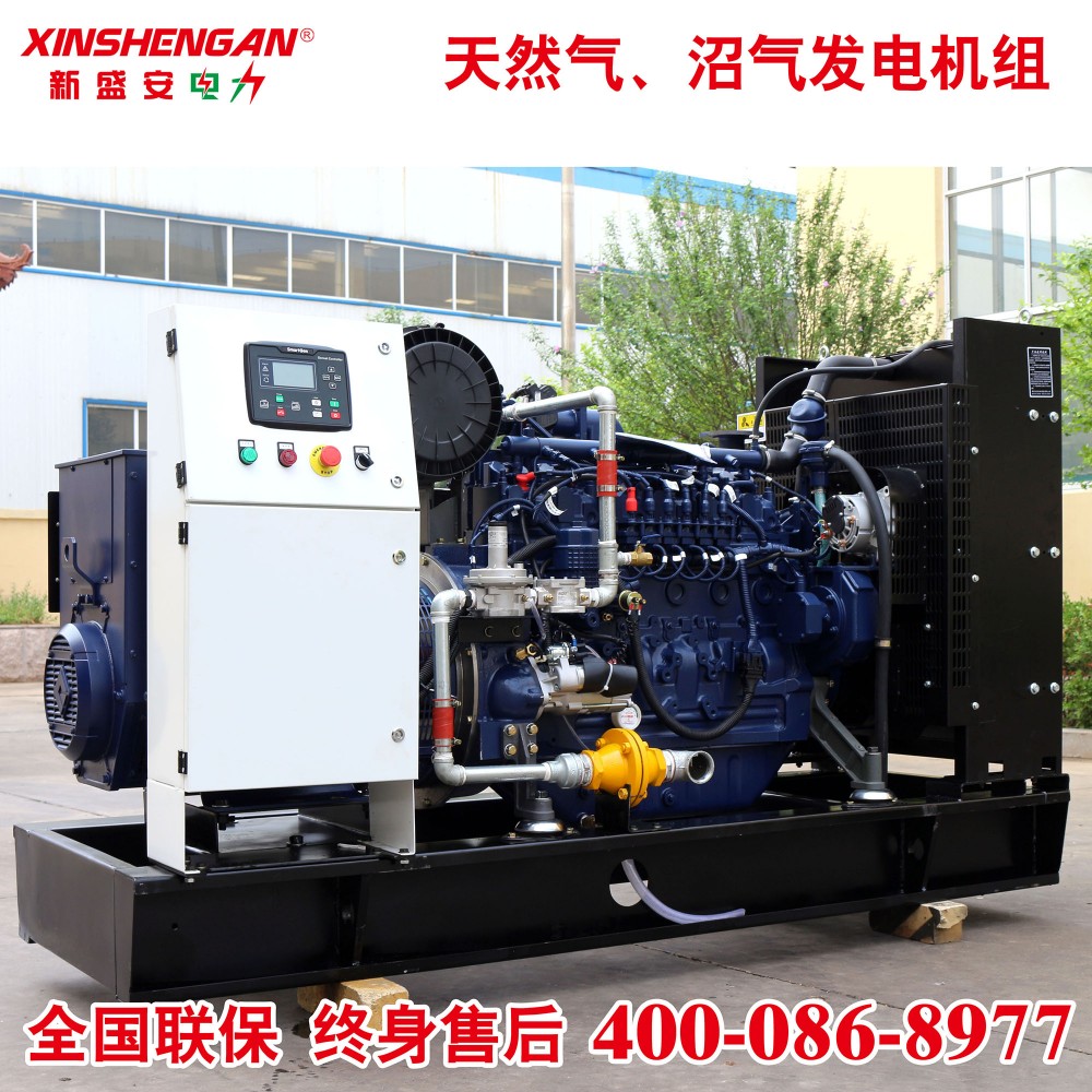 新盛安40kW燃气发电机组 天然气发电机组 沼气发电机组 瓦斯发电机组 液化石油气发电机组