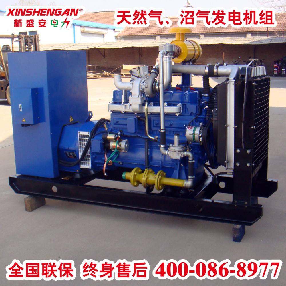 新盛安80kW燃气发电机组 天然气发电机组 沼气发电机组 瓦斯发电机组  液化石油气发电机组