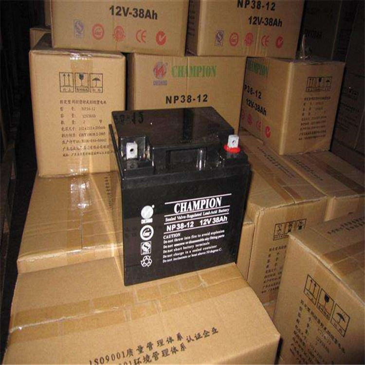 CHAMPION蓄电池NP18-12 储能免维护铅酸蓄电池12V18AH UPS不间断电源使用