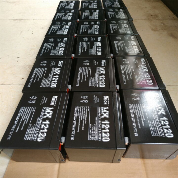 UNIO友联蓄电池MX12100 12V10AH免维护小型UPS 应急电源铅酸蓄电池