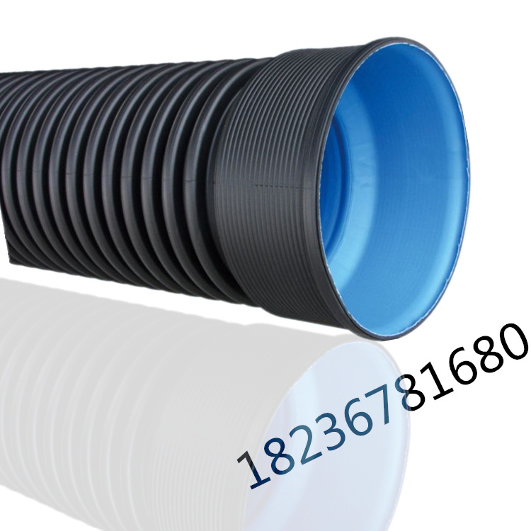 郑州厂家直供高密度聚乙烯hdpe双壁波纹管 pe管批发