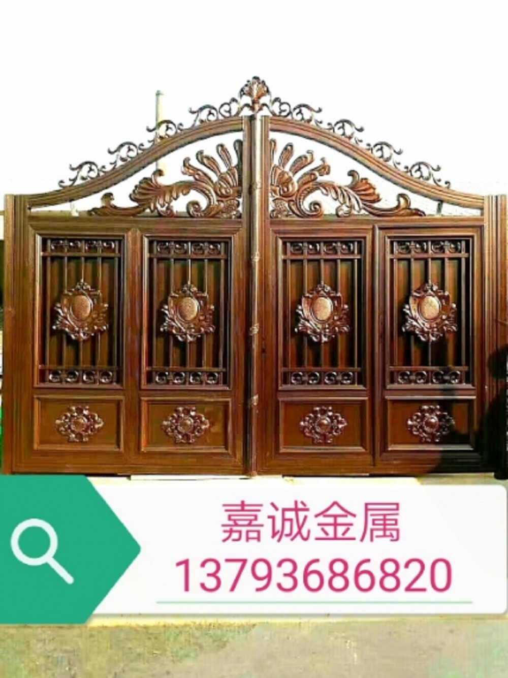 专业厂家定制锌钢护栏围墙  防锈镀锌钢栏杆 铝艺大门 别墅大门定制