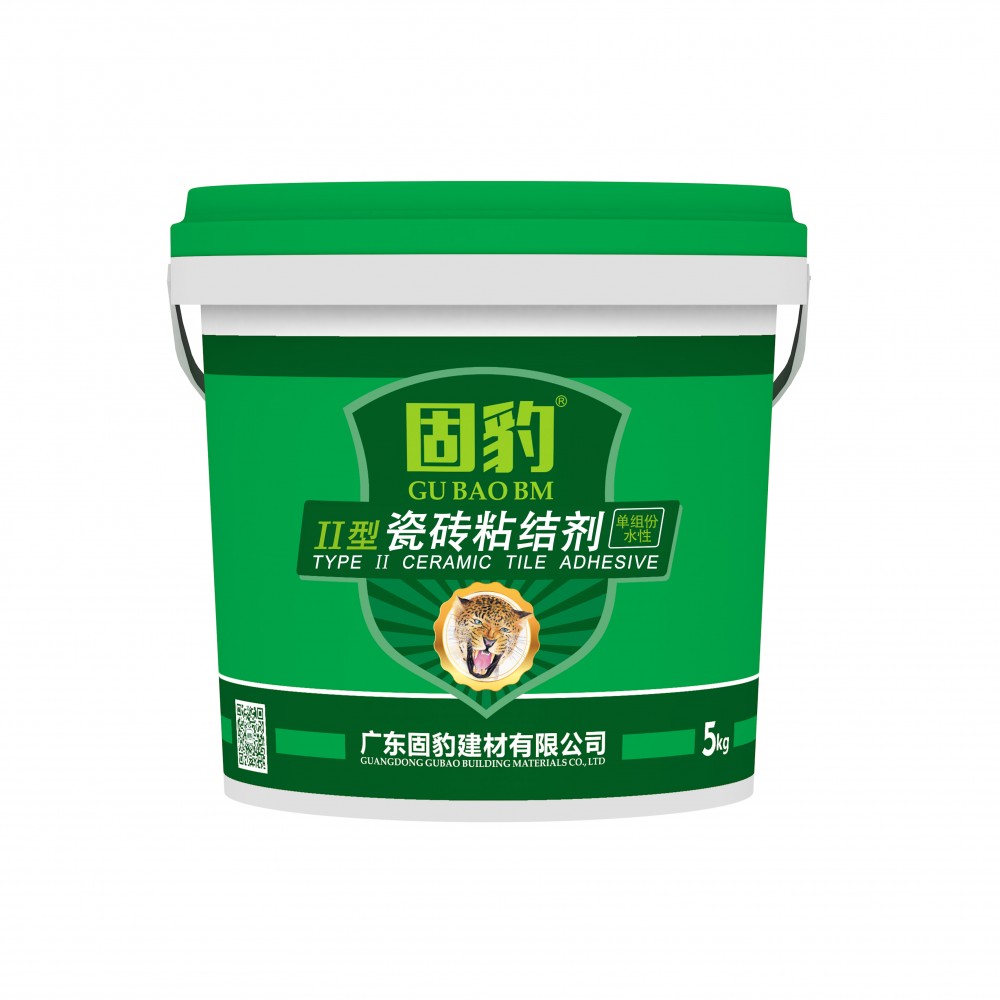 固豹背胶 固豹II型瓷砖粘结剂5kg  固豹粘结剂施工方便附着力强稳定性好