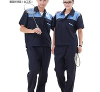 厂家定制新款工作服涤棉长袖防静电工作服耐磨春秋反光工装工厂车间工作服定制