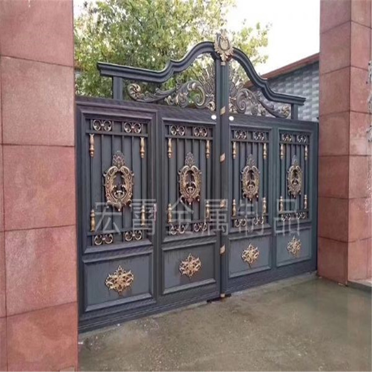 铝艺大门定制小区学校单位大门
