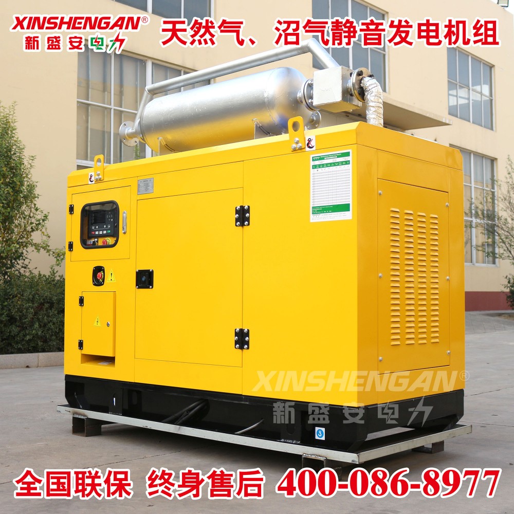 新盛安24KW热电联产 静音液化石油气(LPG)发电机组 24KW静音机组 热电联产
