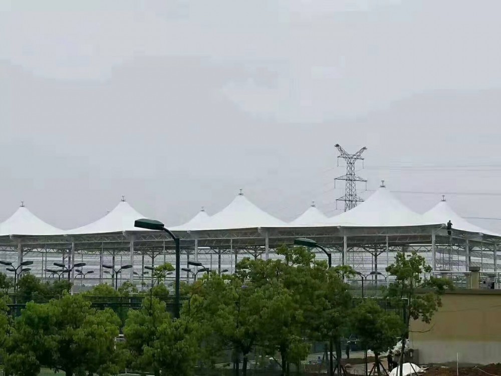 河南洛阳膜结构训练馆 膜结构网/篮球场