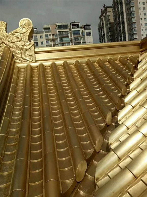 铜瓦 仿古金属铜瓦 铜瓦定制生产厂家 金属瓦