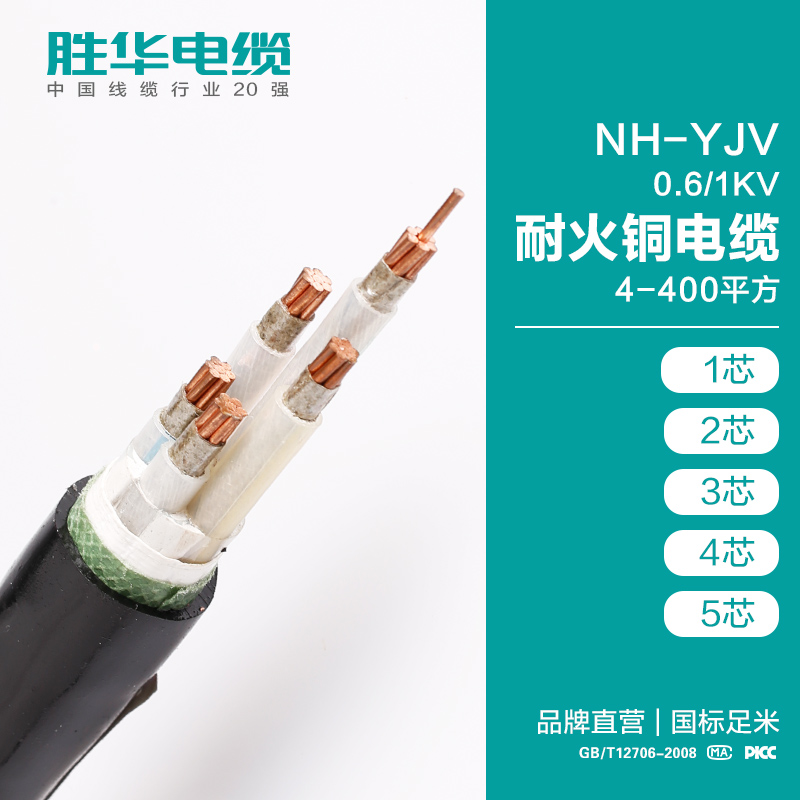 河南电缆厂 胜华电缆  NH-YJV耐火交联聚乙烯绝缘铜芯电力电缆  4-400平方 国标生产厂家直销 电缆批发 电线厂家电缆yjv价格