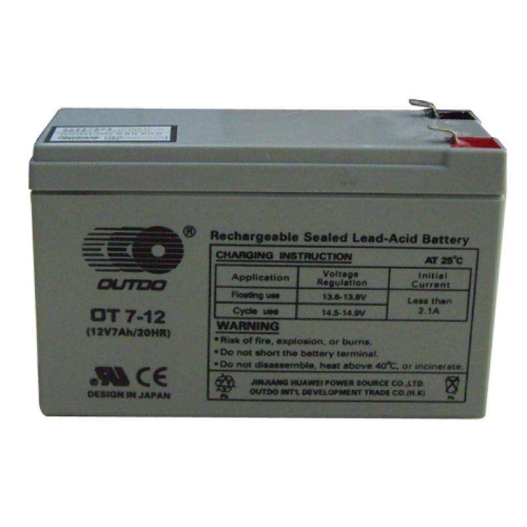 奥特多OUTDO蓄电池OT24-12 12V24AH 铅酸储能型UPS 不间断电源使用