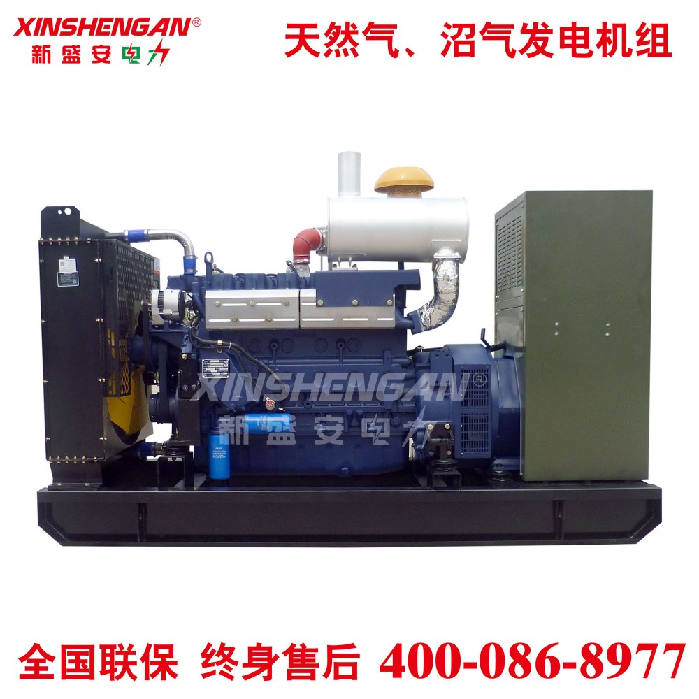 XINSHENGAN 100KW燃气发电机组 燃气机组带余热回收装置 沼气发动机组
