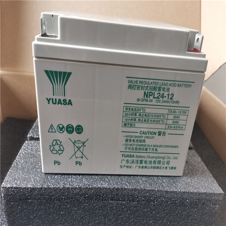 12V24AH汤浅蓄电池NPL24-12 YUASA铅酸蓄电池 UPS 直流屏专用蓄电池