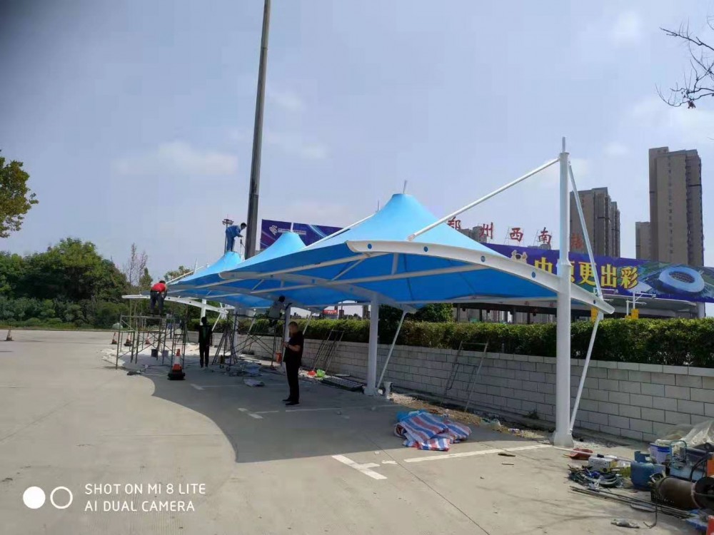 唐山市膜结构汽车棚 充电桩车棚