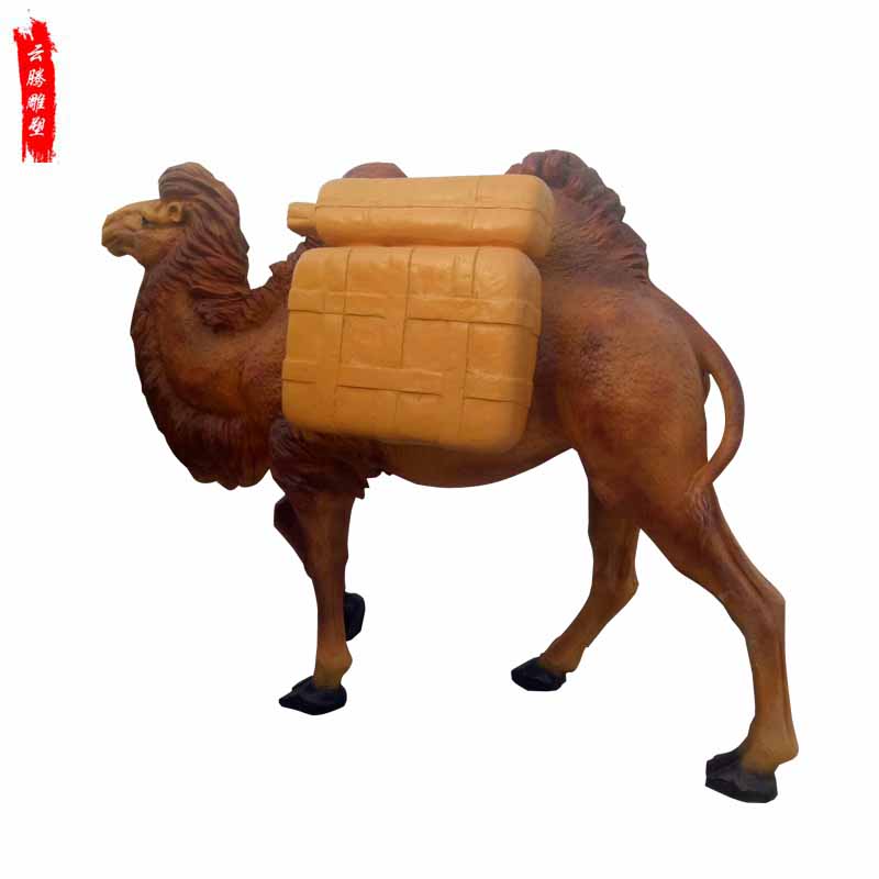玻璃钢仿真骆驼雕塑 玻璃钢雕塑 广场景观骆驼雕塑