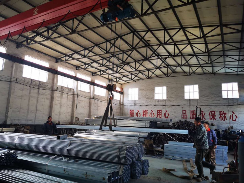 专业大棚骨架生产 自产自销  加工钢管  山东省金威温室材料工程建设