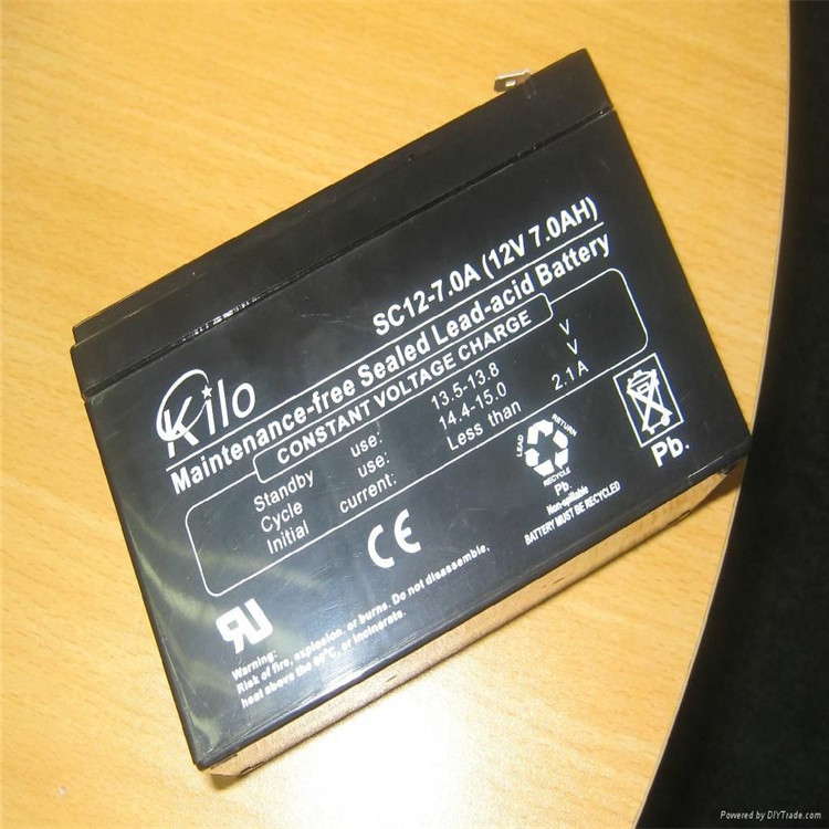 KILO蓄电池SC12-24 12V24AH kilo免维护阀控式铅酸蓄电池 UPS设备电池 不间断蓄电池