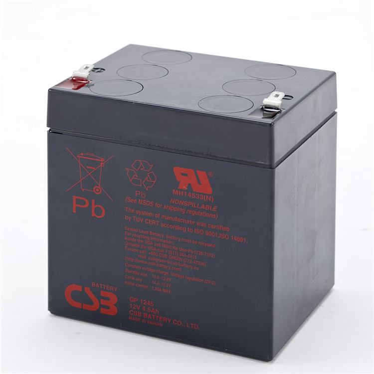 希世比CSB蓄电池GP1245 12V4.5AH UPS电动工具电信通信专用