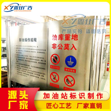 中石油加油站油罐区警示牌 油罐重地严禁烟火卸油操作指南进站须知牌
