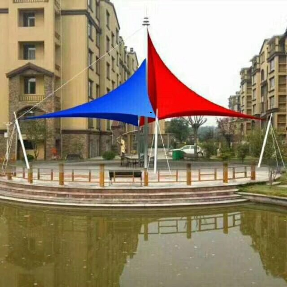 专业定制东北膜结构景观---公园膜结构景观棚_张拉景观蓬_膜结构建筑工程--景观膜结构制作安装
