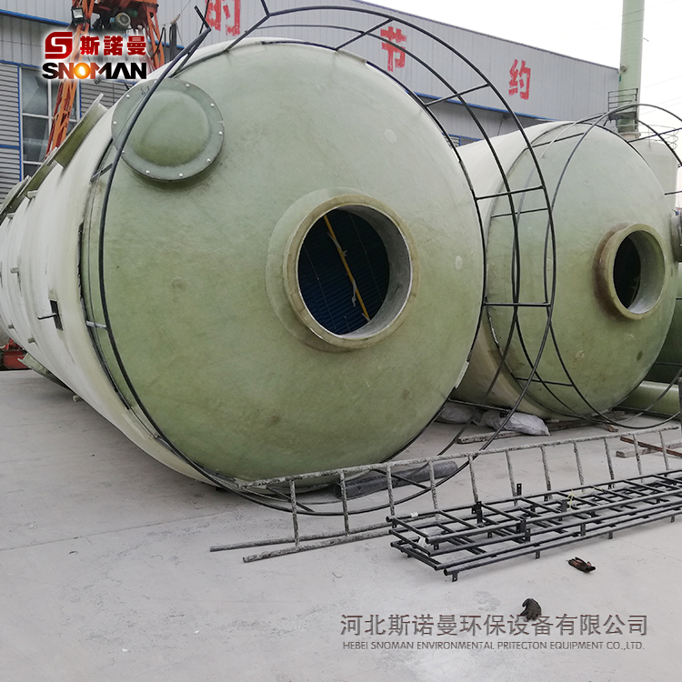 厂家供应定制玻璃钢材质砖窑脱硫塔喷淋塔净化塔