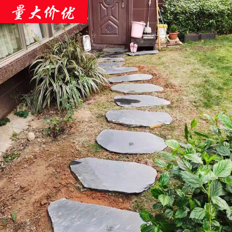云腾雕塑石雕踏步石汀步石 脚踏石  文化砖  别墅公园庭院装饰摆件