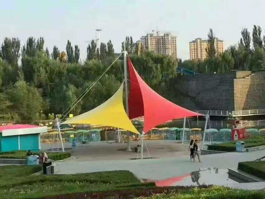 专业厂家吉林膜结构景观---公园膜结构景观棚_张拉景观蓬_膜结构建筑工程--景观膜结构制作安装