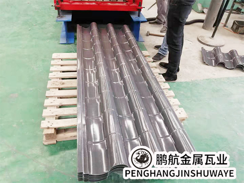 中式一体瓦_金属连体瓦厂家报价批发_金属瓦价格_日本瓦厂家_日本屋顶瓦片_鱼鳞瓦定制