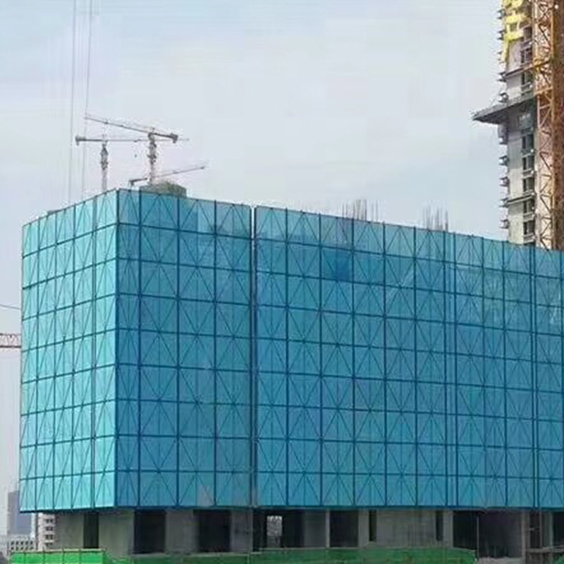 国固爬架网 米字型爬架网 镀锌金属建筑圆孔爬架网