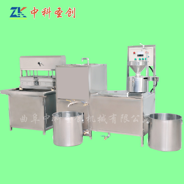 亳州自动豆腐机 三盒豆腐机生产线 豆腐机价格
