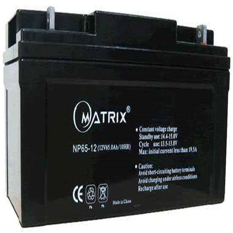 Matrix蓄电池NP65-12 矩阵铅酸蓄电池12V65AH蓄电池 免维护储能蓄电池 价格