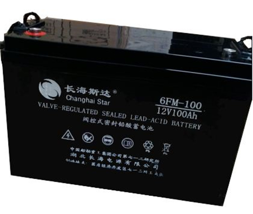 6-FM100长海斯达蓄电池12V100AH 免维护储能蓄电池 UPS不间断电源蓄电池价格