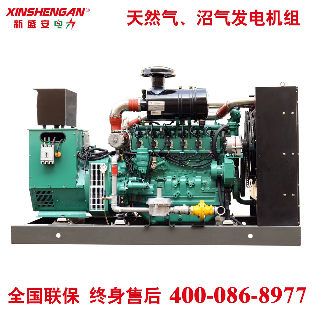 XINSHENGAN 100KW燃气发电机机组 天然气发电机组 潍柴燃气机组 纯铜无刷电机