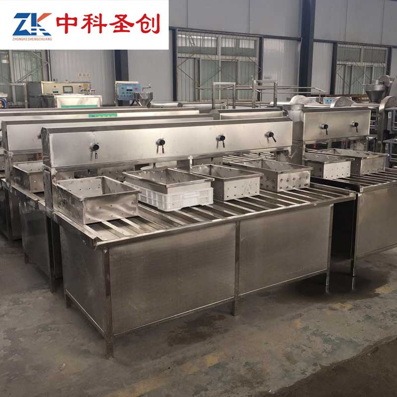 宝坻区嫩豆腐生产线 中科圣创全自动豆腐机设备 整套豆腐机设备价格